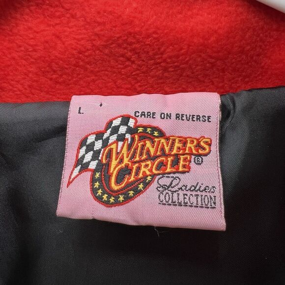 VTG Winners Circle Dale Earnhardt Jr. Budweiser Jacket Womens Size Large NASCAR - Picture 11 of 16